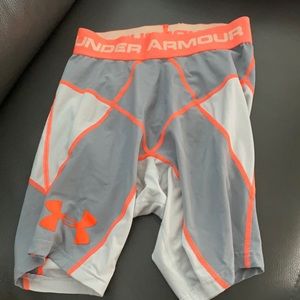Men’s Under Armour compression shorts.